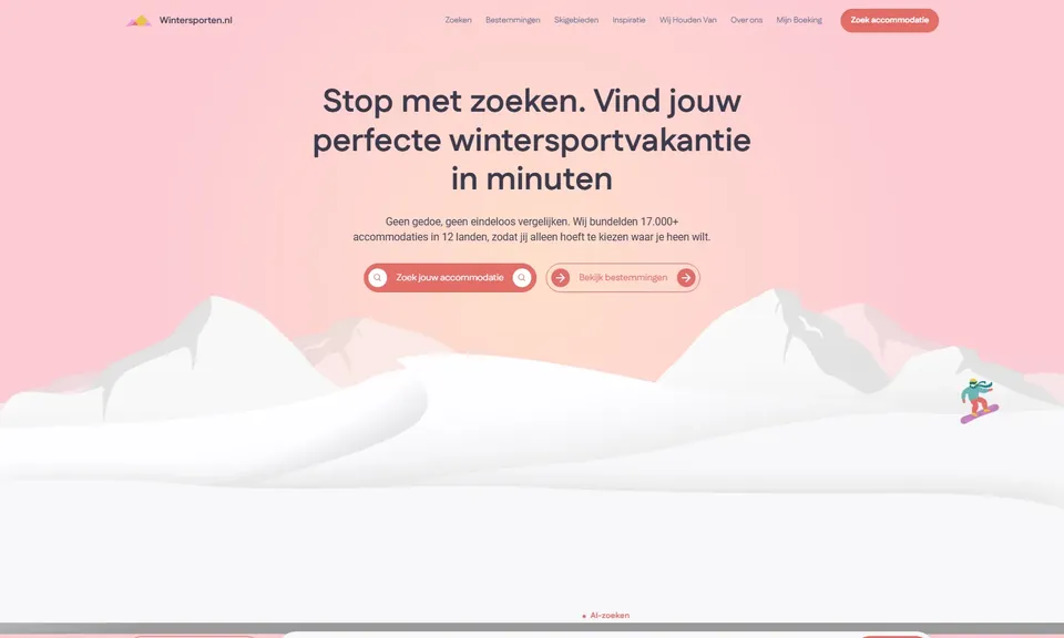 Wintersporten.nl ski accommodation booking